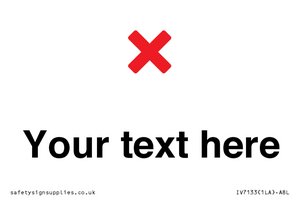 Custom plain background, red cross sign